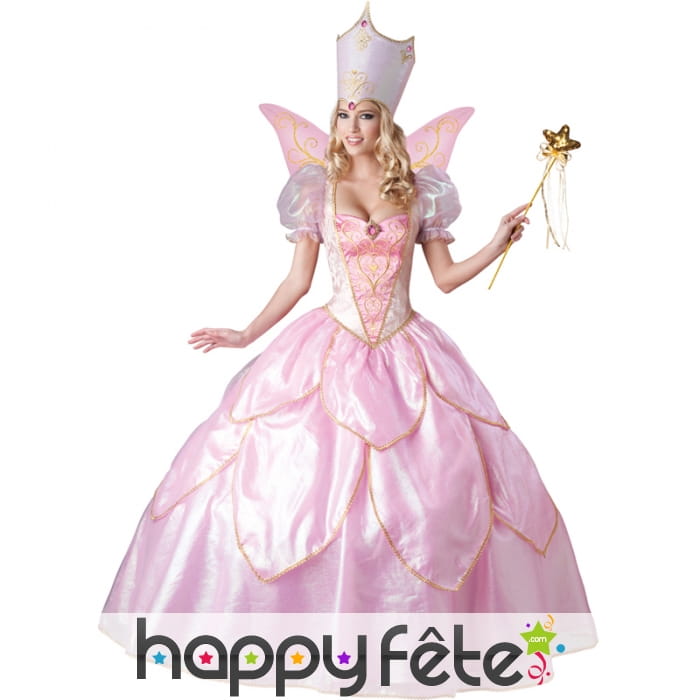 Robe bouffante de fée rose haut de gamme