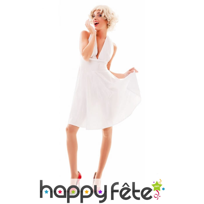 Robe blanche Marylin Monroe, adulte