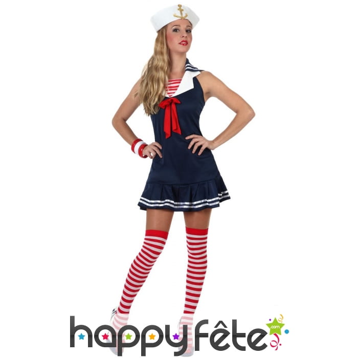 Robe courte de marin pour adulte