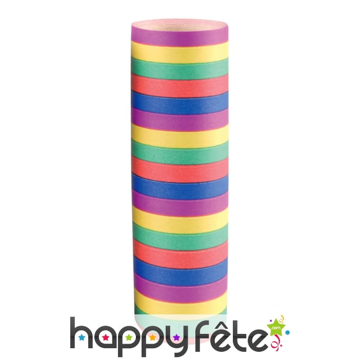 Rouleau de 18 serpentins multicolores