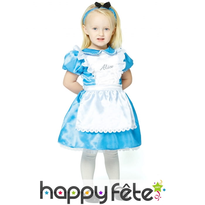 Robe d'Alice aux pays des Merveilles pour bébé