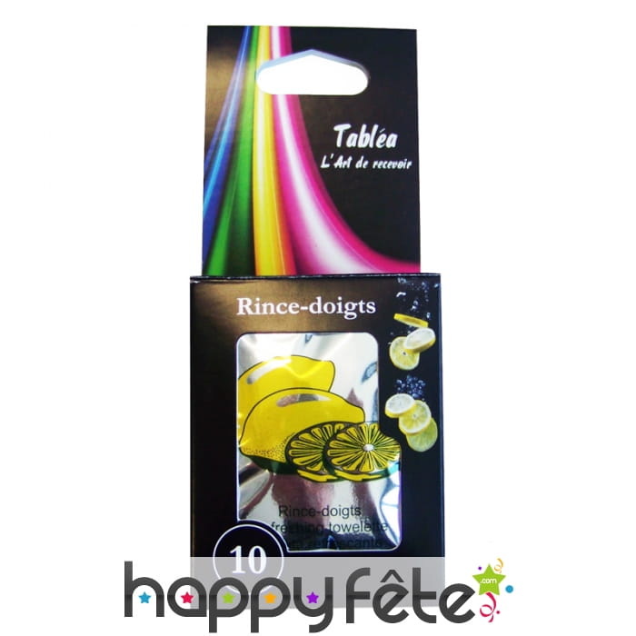 Rince-doigts, boite de dix