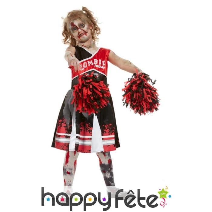 Robe de Cheerleader zombie pour enfant