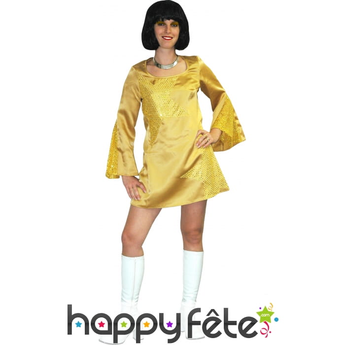 Robe dorée disco dancer