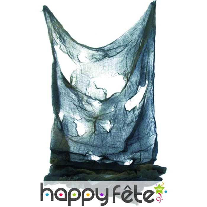 Rideau d'épouvante noir troué