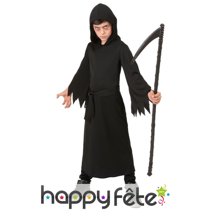 Robe de Faucheur noir pour enfant