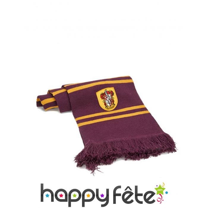 Réplique de l'écharpe Gryffondor pourpre et or