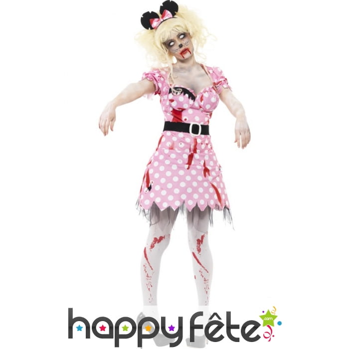 Robe de Madame souris zombie pour femme