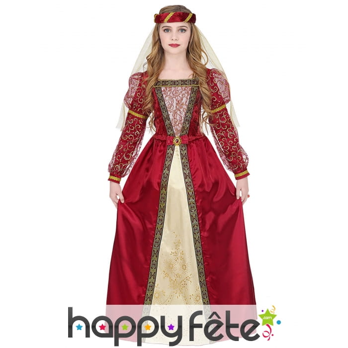 Robe de mariée médiévale pour enfant
