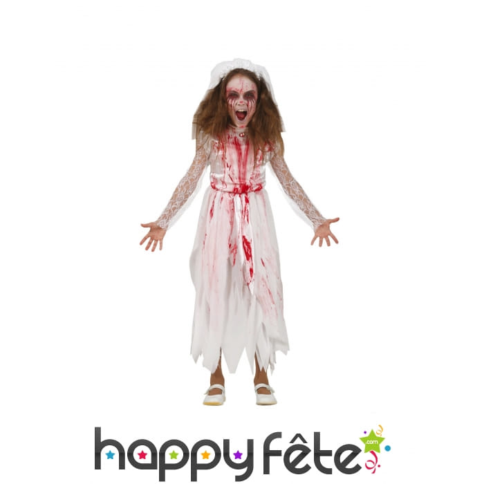 Robe de mariée zombie pour enfant