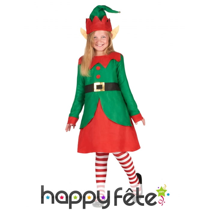 Robe de petite Elfe de Noel