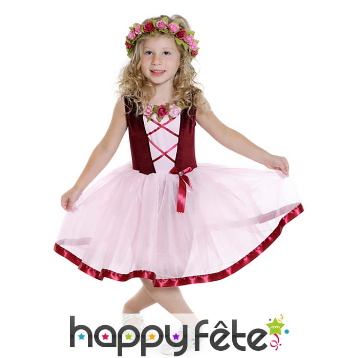 Robe de petite princesse médiévale en tutu