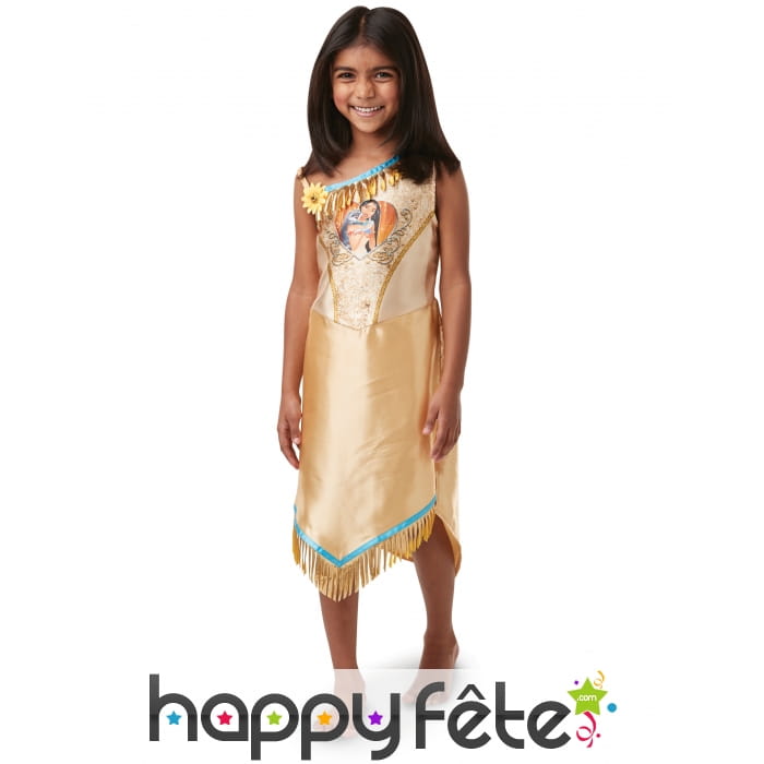 Robe de Pocahontas à sequin pour enfant