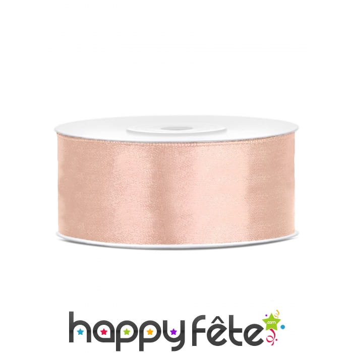 Rouleau Ruban Satin Altgold 25 M X 38 Mm - Pour Décoration, Mariage, Cadeaux | 100% Polyester, Lavable