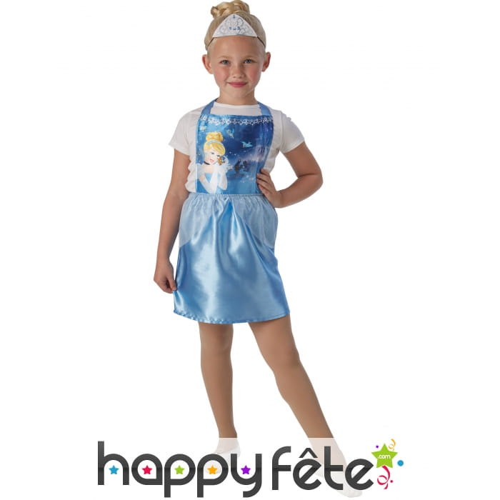 Robe et tiare pour petite Cendrillon