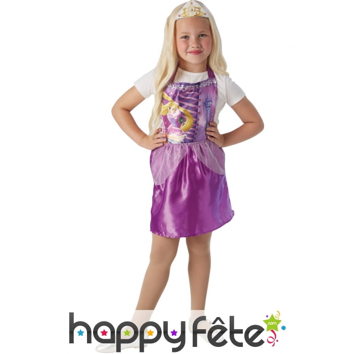 Robe et tiare Raiponce pour petite princesse