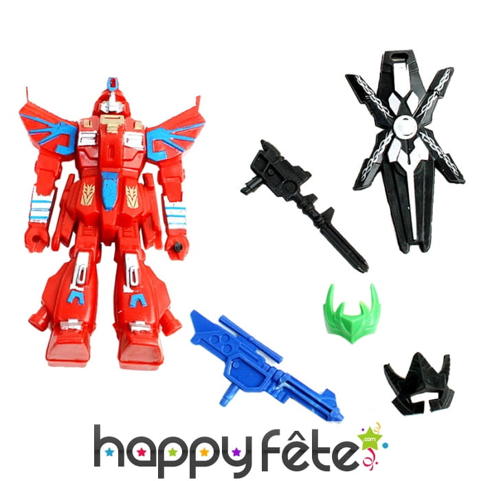 Robot figurine avec accessoires