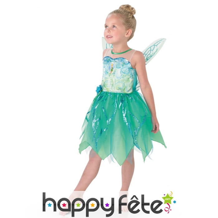 Robe Fée Clochette luxe pour enfant