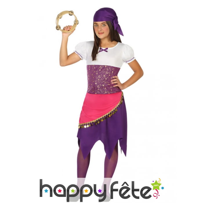 Robe gypsy et bandana pour enfant