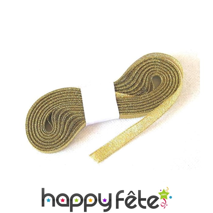 Ruban métallisé doré