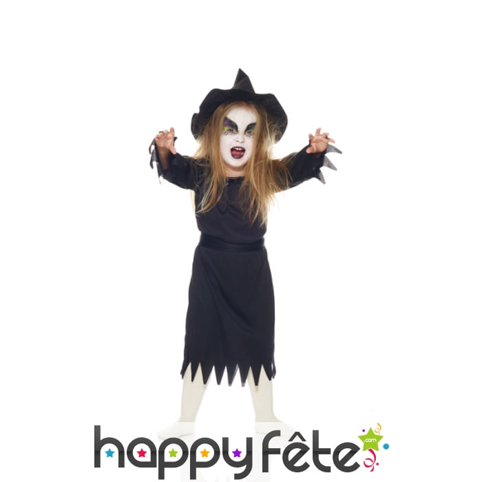 Robe noire de mini sorcière
