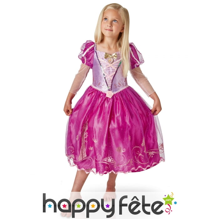 Robe princesse Raiponce pour fillette