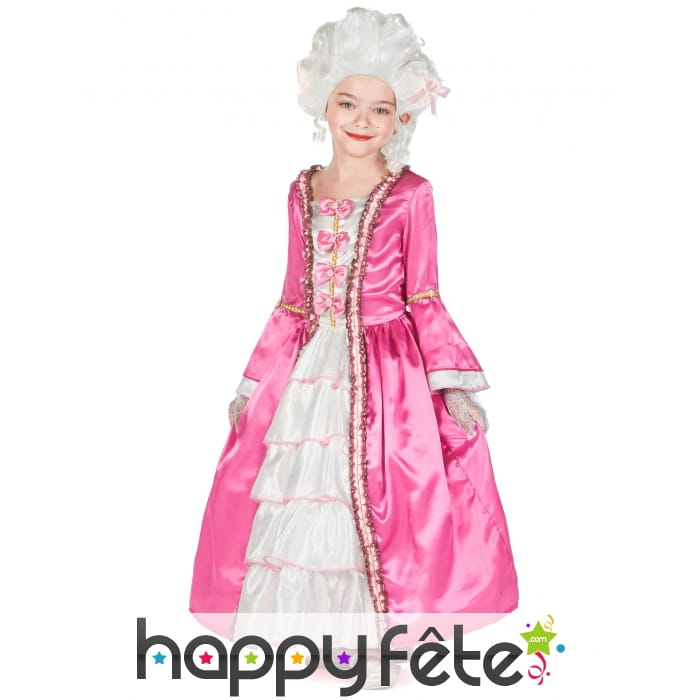 Robe rose de duchesse pour enfant
