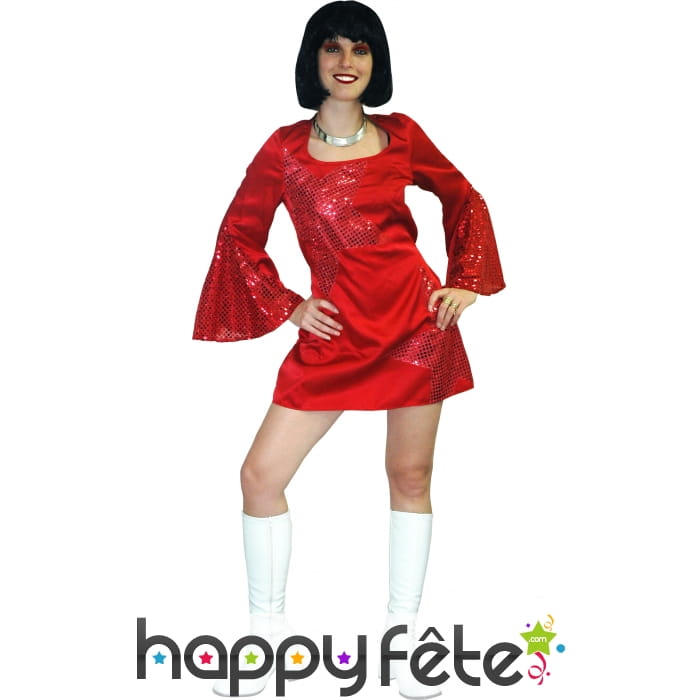 Robe rouge disco dancer