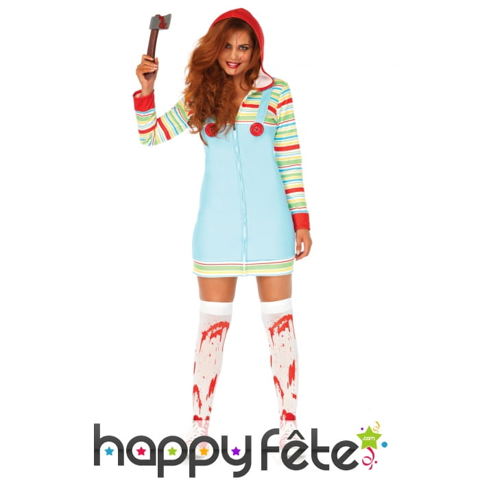 Robe salopette de Chucky pour femme