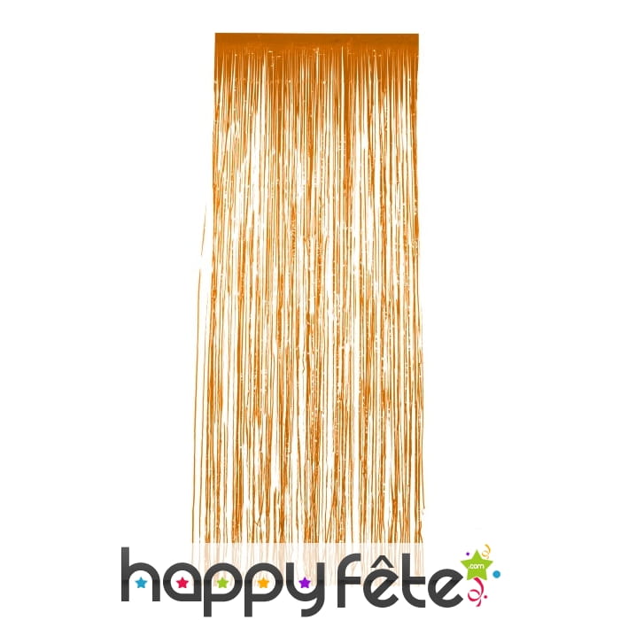 Rideau scintillant orange