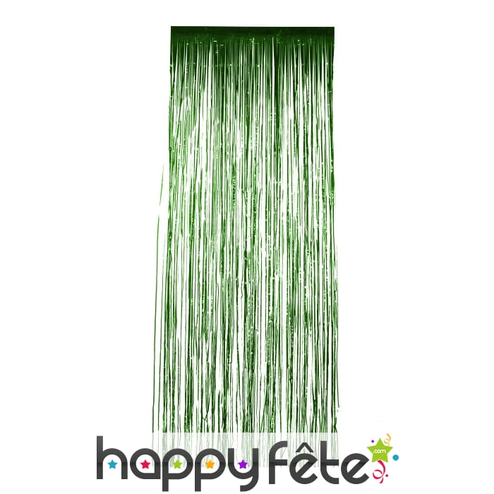 Rideau scintillant vert