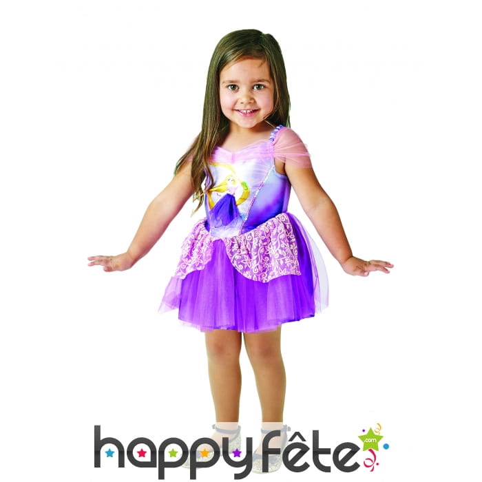 Robe tutu la princesse Raiponce pour petite fille