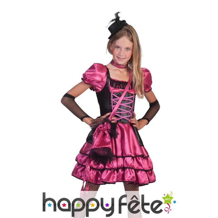 Robe western rose pour enfant