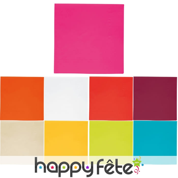 Serviettes 2 plis de 33cm