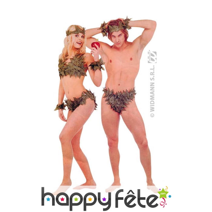 Slip adam avec couronne et bracelets