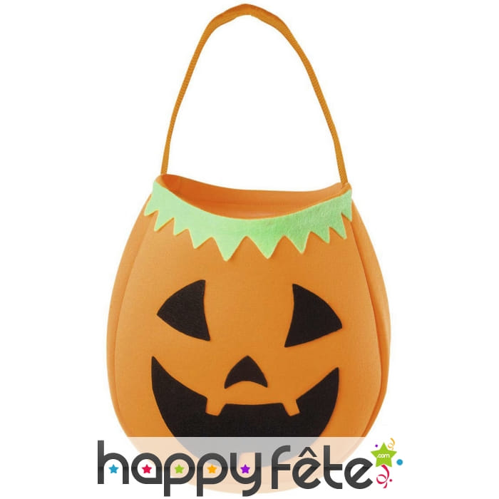 Sac à bonbons citrouille pour enfant