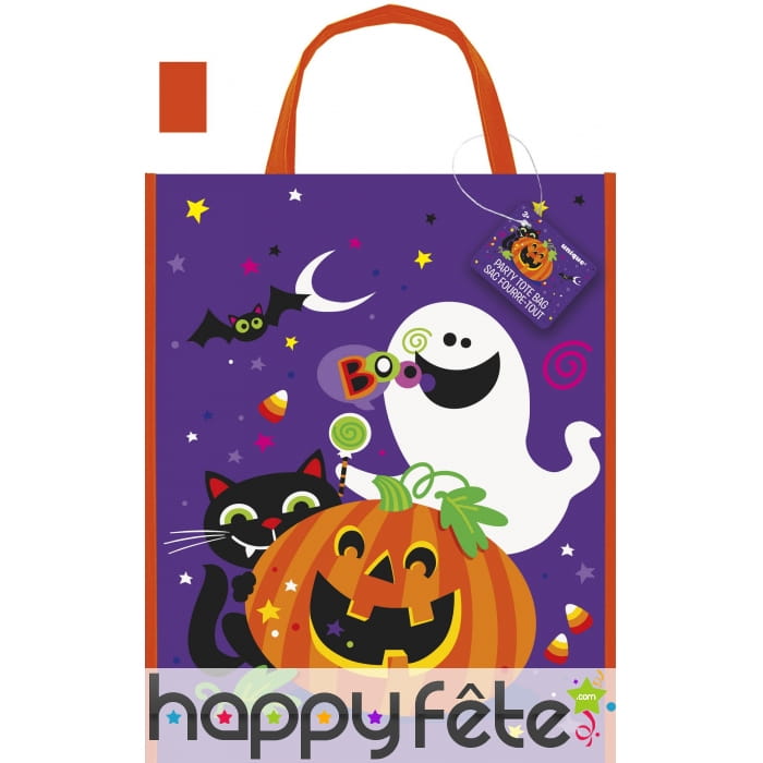 Sac à bonbons Halloween de 38 x 30 cm