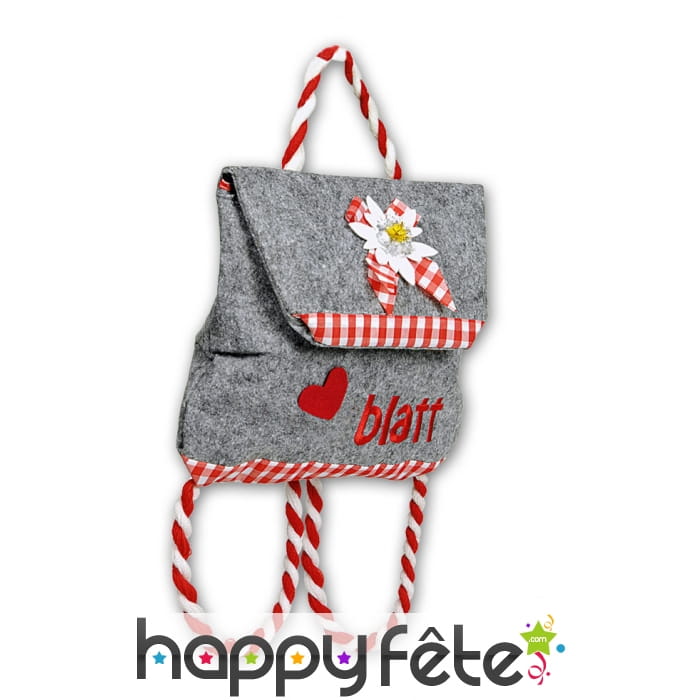 Sac à dos gris de bavarois