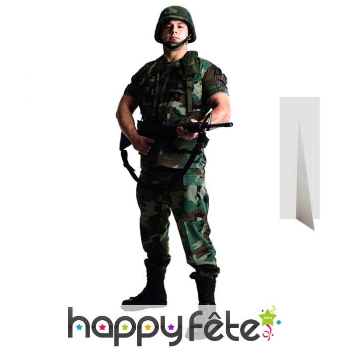 Soldat Américain en carton plat taille réelle
