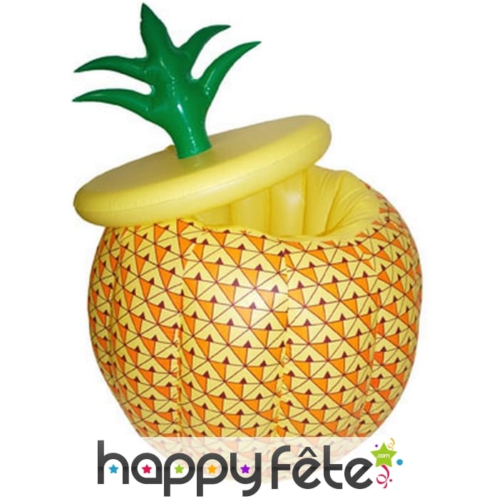 Seau à glace en forme d'ananas, gonflable