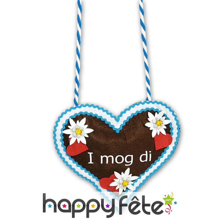 Sac à main bavarois en forme de coeur