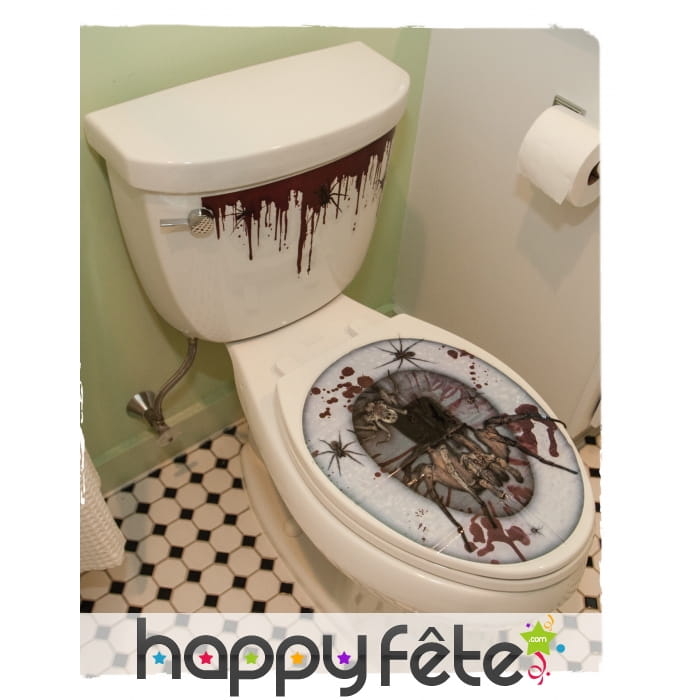 Stickers araignée pour abattant de toilette