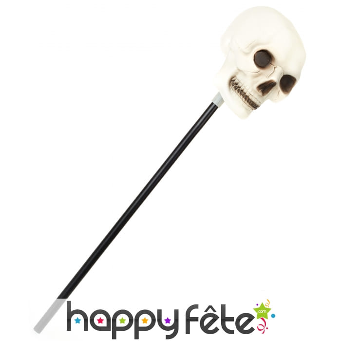 Sceptre avec tête de mort, 60cm