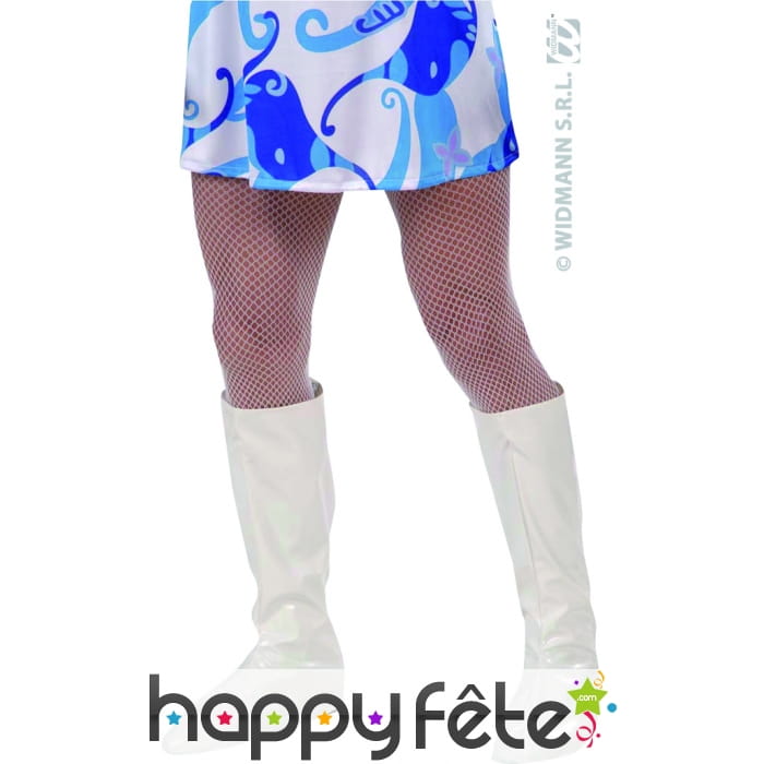 Surbottes blanches laquées en vinyles. Pour homme