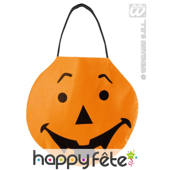 Sac citrouille à bonbons