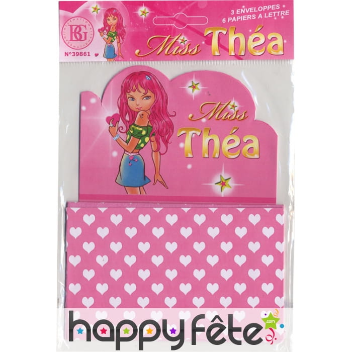 Set courrier avec 3 enveloppes et 6 pages assorti