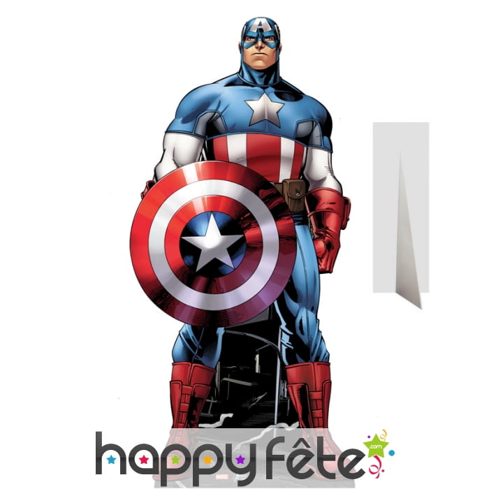 Silhouette captain America en carton taille réelle