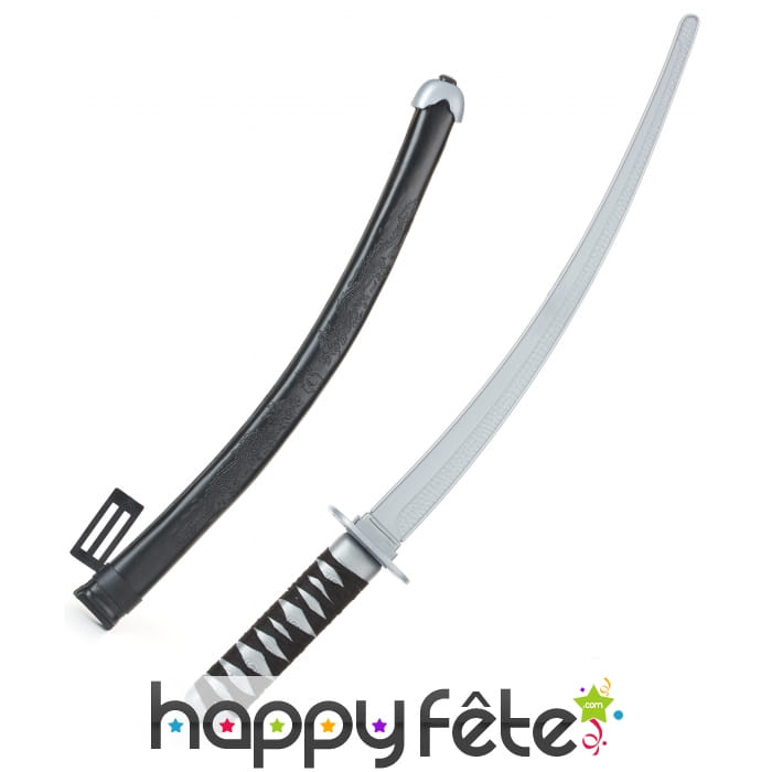 Sabre courbé de ninja en plastique, 59cm