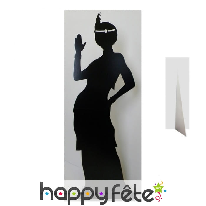 Silhouette Charleston femme cabaret