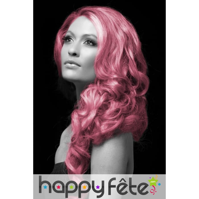 Spray cheveux rose